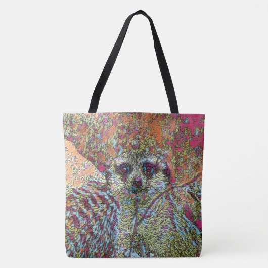 Abstracte Meerkat Tote Bag (Voorkant)