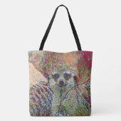 Abstracte Meerkat Tote Bag (Achterkant)