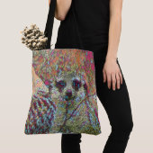 Abstracte Meerkat Tote Bag (Dichtbij)