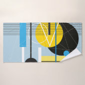 Abstracte meerkleurige achtergrond van geometrisch badhanddoek (Badhanddoek)