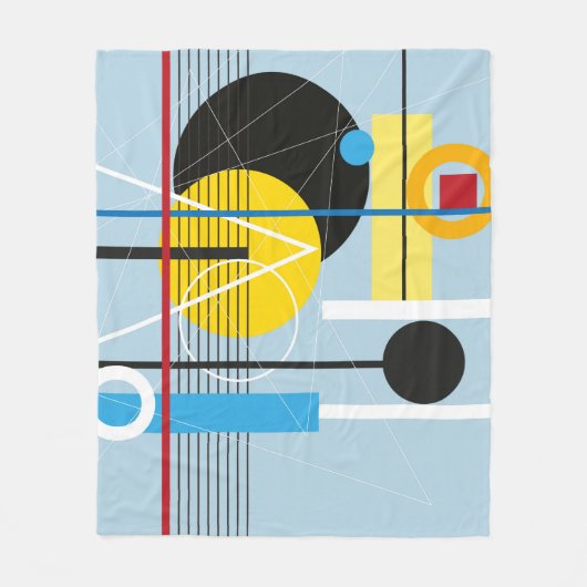 Abstracte meerkleurige achtergrond van geometrisch fleece deken (Voorkant)
