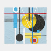 Abstracte meerkleurige achtergrond van geometrisch fleece deken (Voorkant (Horizontaal))