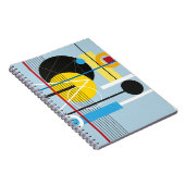 Abstracte meerkleurige achtergrond van geometrisch notitieboek (Rechterzijde)