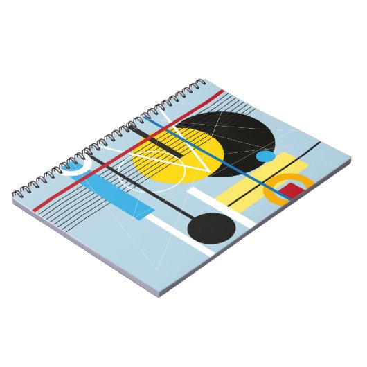 Abstracte meerkleurige achtergrond van geometrisch notitieboek (Linkerzijde)