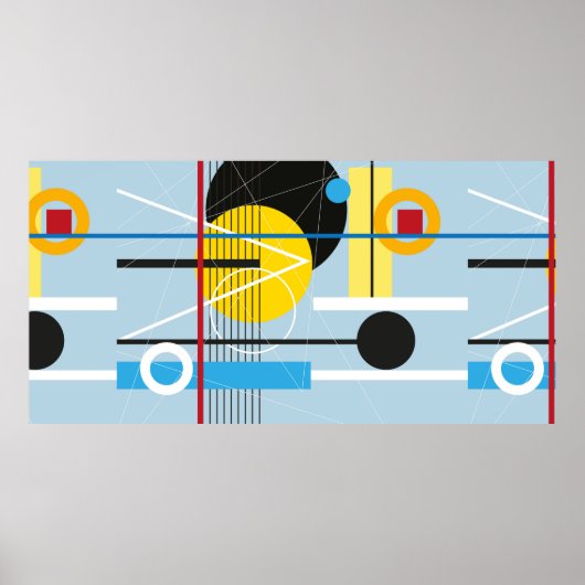 Abstracte meerkleurige achtergrond van geometrisch poster (Voorkant)