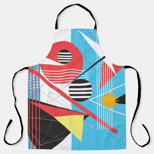 Abstracte meerkleurige achtergrond van geometrisch schort (Voorkant)