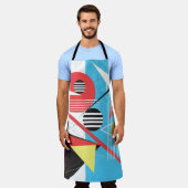 Abstracte meerkleurige achtergrond van geometrisch schort (Gedragen)