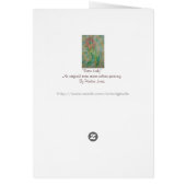 abstracte meerkleurige groenvormende dame retro (Achterkant)