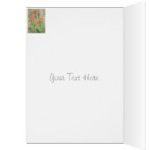 abstracte meerkleurige groenvormende dame retro (Binnen (Links))