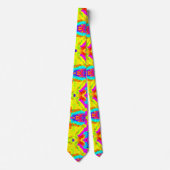 Abstracte meerkleurige regenboogWaterverf Stropdas (Voorkant)