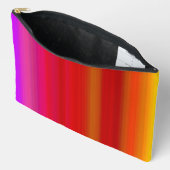 Abstracte meerkleurige strepen groot etui (Open)