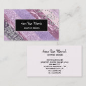 *~* Abstracte meisjesvormende Feminine-opwindende Visitekaartje (Voorkant / Achterkant)