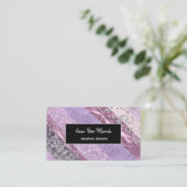 *~* Abstracte meisjesvormende Feminine-opwindende Visitekaartje (Staand voorkant)