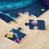 Abstracte Melkweg: Helder Ruimtepatroon Legpuzzel (Zijkant)