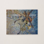 Abstracte melodiepuzzel legpuzzel (Horizontaal)