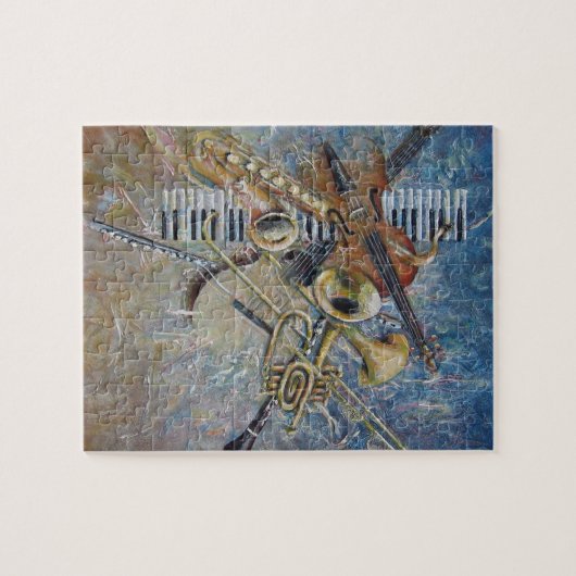 Abstracte melodiepuzzel legpuzzel (Horizontaal)