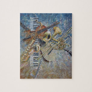 Abstracte melodiepuzzel legpuzzel