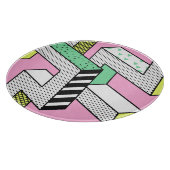 Abstracte Memphis: 80s geometrische vormen. Snijplank (Hoek)