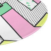 Abstracte Memphis: 80s geometrische vormen. Snijplank (Hoek)
