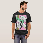 Abstracte Memphis: 80s geometrische vormen. T-shirt (Voorkant volledig)