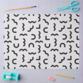 Abstracte Memphis golven en vormen Tissuepapier (Craft)