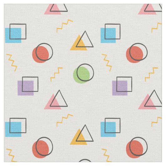 Abstracte Memphis Pattern-structuur Stof (Close Up)