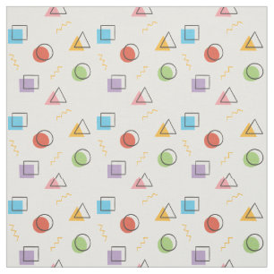 Abstracte Memphis Pattern-structuur Stof