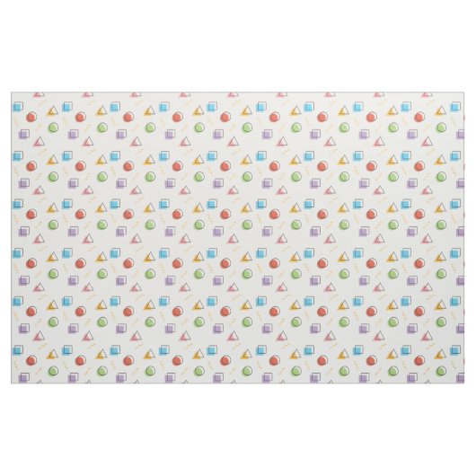 Abstracte Memphis Pattern-structuur Stof (Fat Quarter)