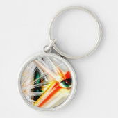 abstracte mengmedia sleutelhanger (Voorkant)