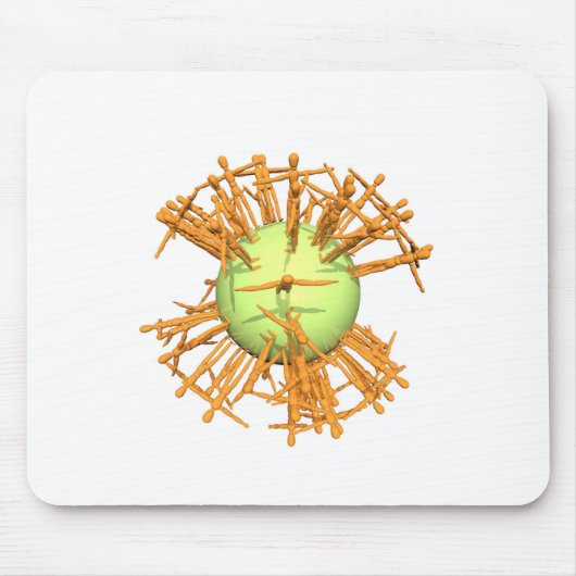 Abstracte mens muismat (Voorkant)