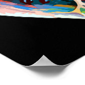 Abstracte menselijke anatomiebiologie Oorspronkeli Poster (Hoek)