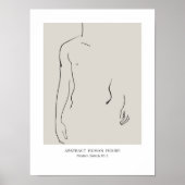 Abstracte menselijke figuur poster (Voorkant)