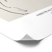 Abstracte menselijke figuur poster (Hoek)