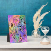 Abstracte mensen zien hun gezicht - Cubistische st Fotoplaat (Zijkant)