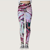 Abstracte Mercury Art Leggings (Voorkant)