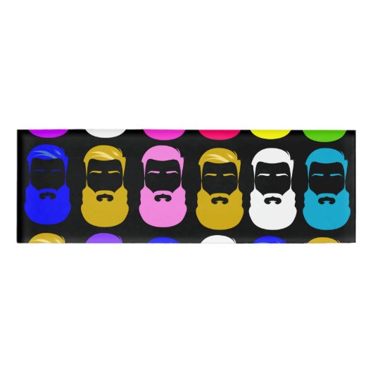Abstracte merknaam naambadge (Voorkant)