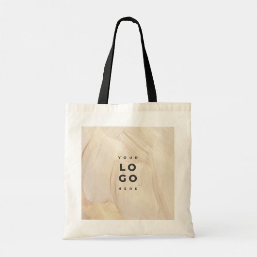 Abstracte merknamen van gekleurde natuurlijke lega tote bag (Achterkant)