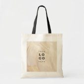 Abstracte merknamen van gekleurde natuurlijke lega tote bag (Voorkant)