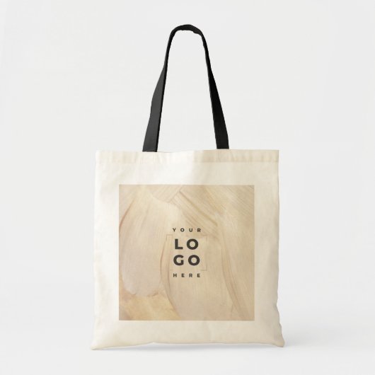 Abstracte merknamen van gekleurde natuurlijke lega tote bag (Voorkant)