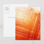 Abstracte met de hand geschilderde achtergrond briefkaart (Voorkant / Achterkant)