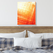 Abstracte met de hand geschilderde achtergrond canvas afdruk (Insitu (Slaapkamer))