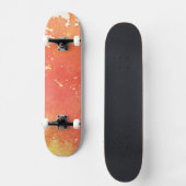 Abstracte met de hand geschilderde achtergrond van persoonlijk skateboard (Voorkant)