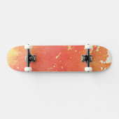 Abstracte met de hand geschilderde achtergrond van persoonlijk skateboard (Horizontaal)