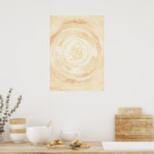 Abstracte met de hand geschilderde achtergrond van poster (Keuken)