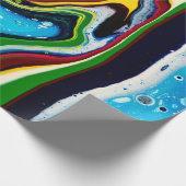 Abstracte met de hand geschilderde achtergrond, vl cadeaupapier (Hoek)