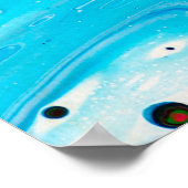 Abstracte met de hand geschilderde achtergrond, vl poster (Hoek)