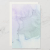 Abstracte met de waterverf geschilderde achtergron briefpapier (Voorkant / Achterkant)