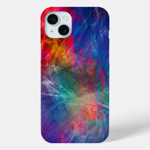 Abstracte met meerdere kleuren iPhone 15 mini hoesje
