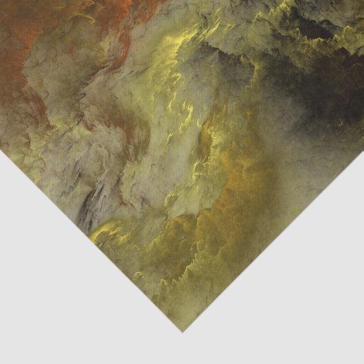 Abstracte, met Warm gekleurde wolken - Weefselpapi Tissuepapier (Detail)