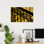 Abstracte metaalbewerking poster (Thuiskantoor)